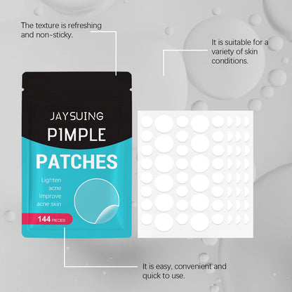 Tea Tree Oil Acne Patches with Salicylic Acid Hyaluronic Acid Gentle Skin Patches Breathable Invisible Wear 144pcs Daily Use