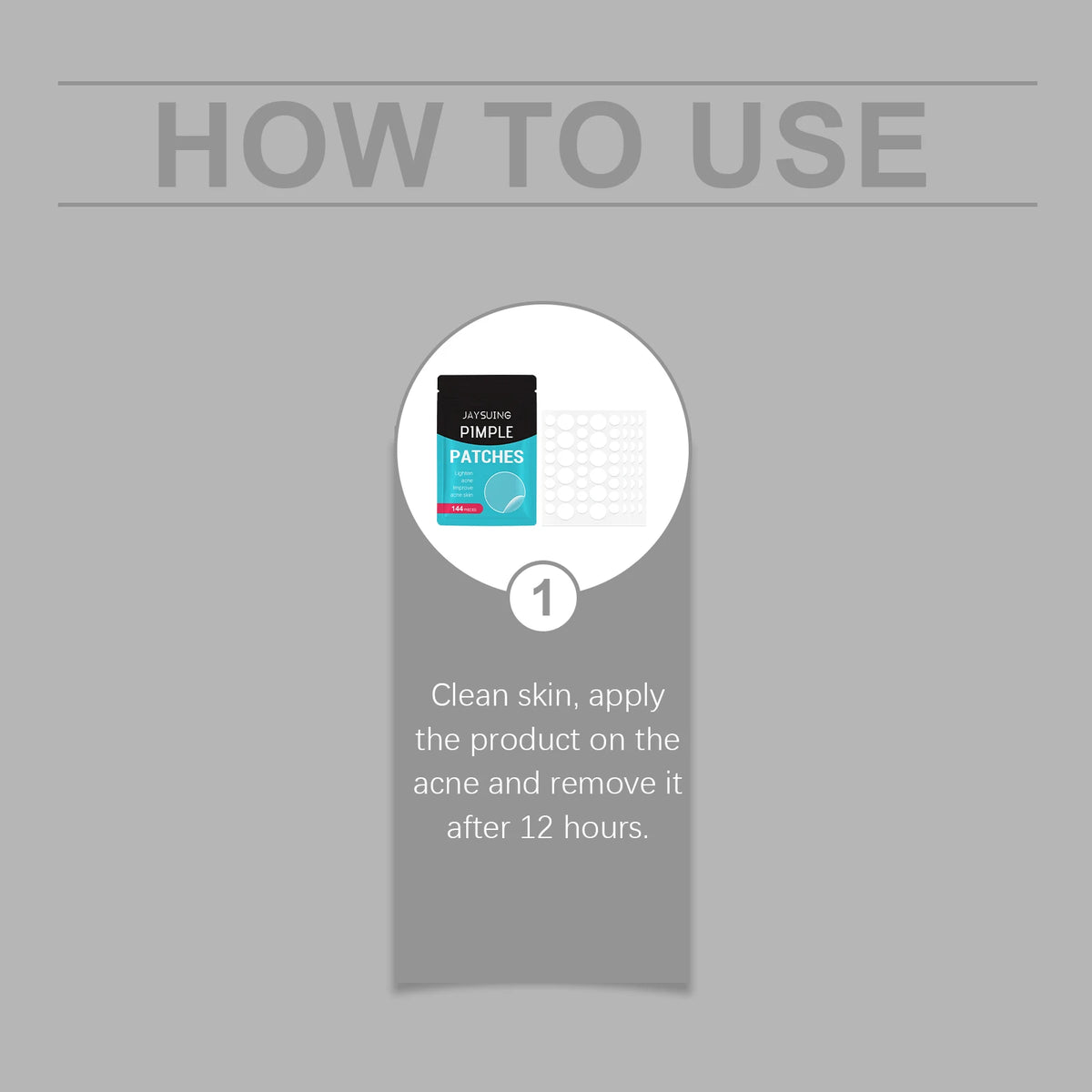 Tea Tree Oil Acne Patches with Salicylic Acid Hyaluronic Acid Gentle Skin Patches Breathable Invisible Wear 144pcs Daily Use